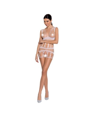 PASSION - MULHER BS089 BODYSTOCK BRANCO TAMANHO ÚNICO
