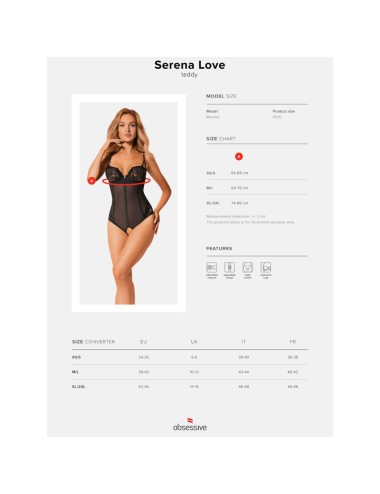 OBSESSIVE - SERENA LOVE TEDDY XS/S
