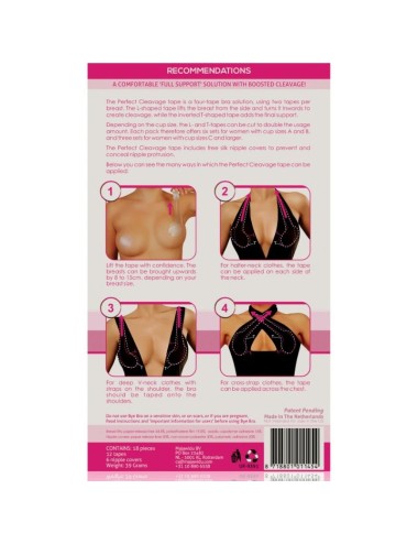 BYE-BRA - FITA DE AUMENTO + COBERTURAS DE BICOS GRATUITAS COPO A-F