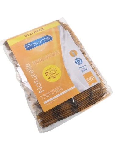 PASANTE - SACO DE PRESERVATIVOS ECO PACK NATURELLE 288 UNIDADES