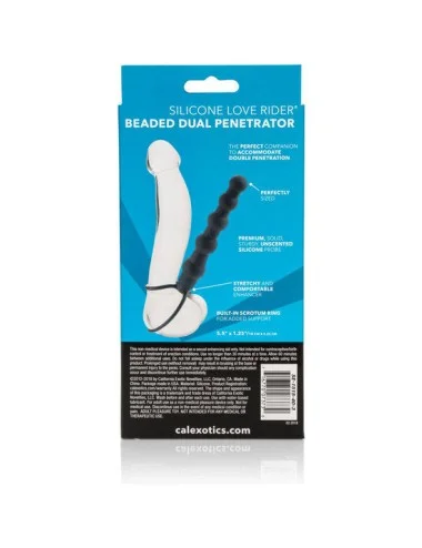 CALEXOTICS - BEADED DUPLO PENETRADOR PRETO