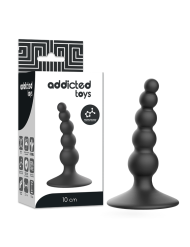 ADDICTED TOYS - PLUG SEXUAL ANAL 10 CM PRETO