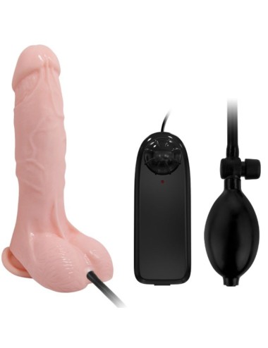 BAILE - DILDO VIBRANTE E INFLVEL REALISTA 18.8 CM