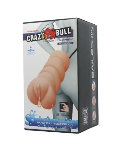 CRAZY BULL - MASTURBADOR DE PELE DE GUA VAGINA MODELO 3