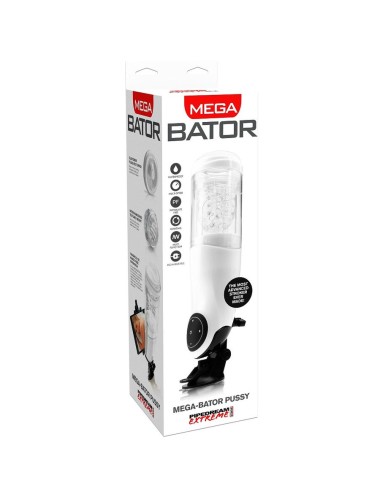 EXTREME TOYZ - PDX MEGA BATOR USB MASTURBADOR MASCULINO VAGINA BRANCO