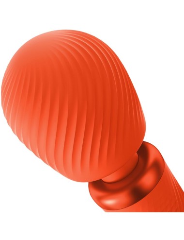 FUN FACTORY - VIM SILICONE RECARREGVEL VIBRANTE PESO RUMBLE WAND SUNRISE ORANGE
