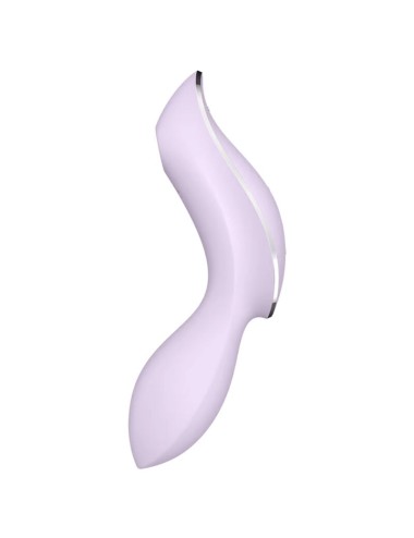 SATISFYER - VIBRADOR DE PULSO DE AR CURVY TRINITY 2 ROXO