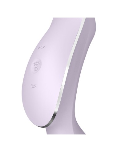 SATISFYER - VIBRADOR DE PULSO DE AR CURVY TRINITY 2 ROXO
