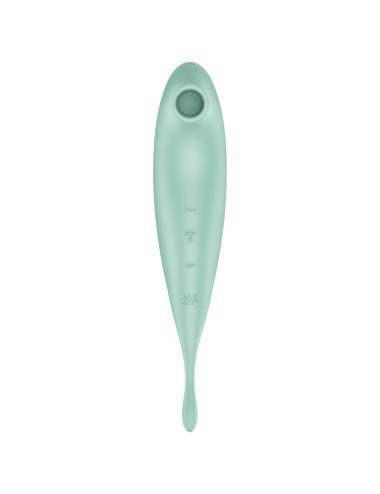 SATISFYER - TWIRLING PRO+ ESTIMULADOR DE PULSO DE AR E APLICATIVO VIBRADOR VERDE