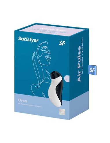 SATISFYER - ESTIMULADOR DE PULSO DE AR ORCA + VIBRAO
