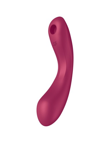 SATISFYER - CURVE TRINITY 1 AIR PULSE VIBRATION VERMELHO