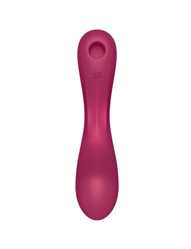 SATISFYER - CURVE TRINITY 1 AIR PULSE VIBRATION VERMELHO