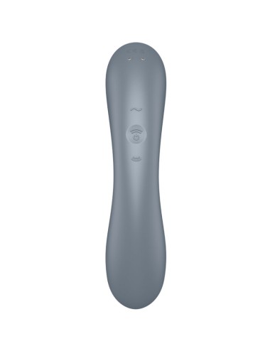 SATISFYER - CURVE TRINITY 1 AIR PULSE VIBRATION GREY