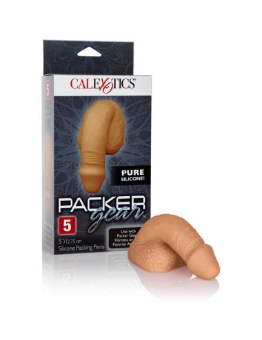 CALEXOTICS - EMBALAGEM DE SILICONE PÊNIS 12.75 CM CARAMELO