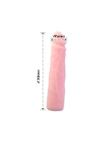 BAILE - DILDO DE SILICONE REALÍSTICO COM TOQUE DE PELE 23 CM