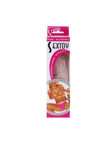 BAILE - DILDO DE SILICONE REALISTIC SKIN TOUCH 19 CM COR DA CAIXA ALEATÓRIA
