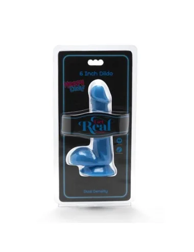GET REAL - HAPPY DICKS DILDO 12 CM BOLAS AZUIS