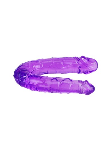 BAILE - DILDO DUPLO EM GELÉIA FLEXÍVEL LILS