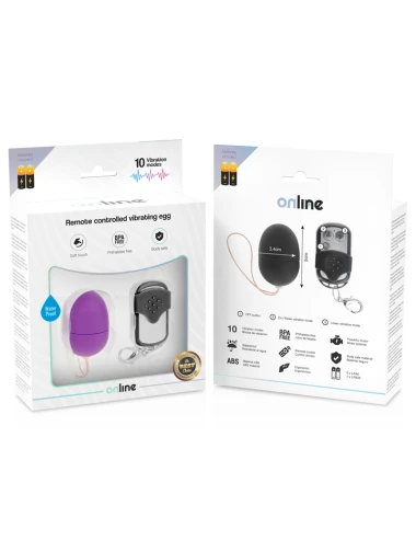 ONLINE - OVO VIBRANTE COM CONTROLE REMOTO S LILAC