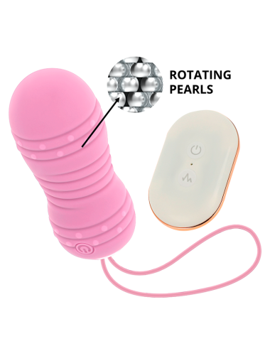 OHMAMA - OVO DE CONTROLE REMOTO 7 MODOS DE ROTAÇÃO ROSA