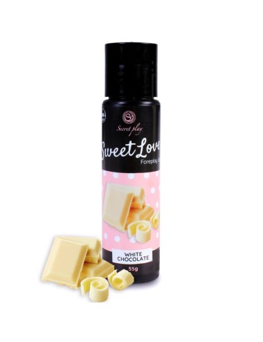 SECRETPLAY - GEL DOCE AMOR CHOCOLATE BRANCO 60 ML