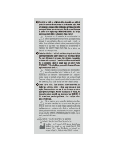 CONTROL - LUBRIFICANTE  BASE DE SILICONE INFINITY 75 ML