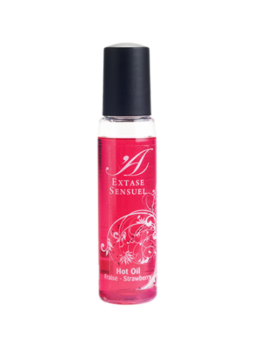 EXTASE SENSUAL - ÓLEO ESTIMULANTE DE MORANGO CALOR VIAGEM 35 ML