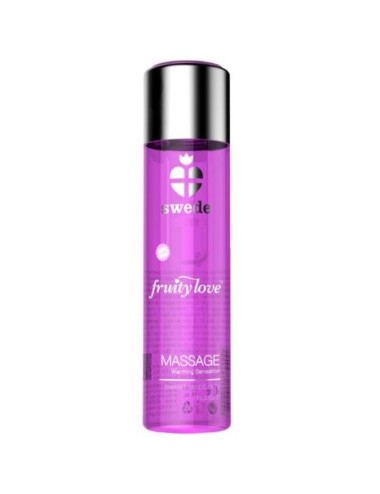SWEDE - FRUITY LOVE EFEITO DE AQUECIMENTO ÓLEO DE MASSAGEM ROSA FRAMBOESA E RUIBARBO 60 ML