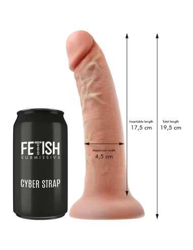 FETISH SUBMISSIVE CYBER STRAP - ARNÊS COM TECNOLOGIA DILDO WATCHME M DE CONTROLE REMOTO