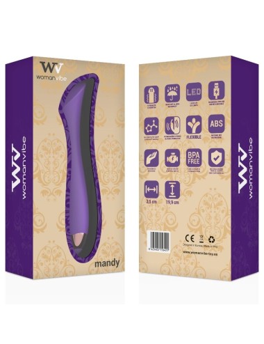WOMANVIBE - MANDY "K" POINT SILICONE VIBRADOR RECARREGÁVEL