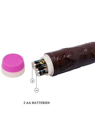 BAILE - VIBRADOR WAVES OF PLEASURE 23 CM CASTANHO
