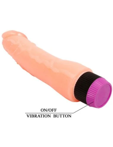 BAILE - VIBRADOR REALISTA FLEXÍVEL NATURAL 24 CM