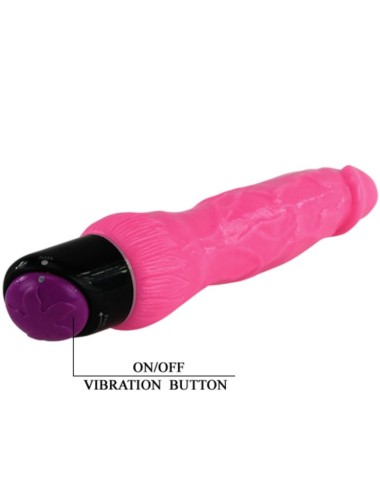 BAILE - VIBRADOR SEXO REALISTA COLORIDO ROSA 24 CM