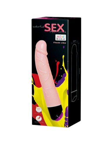 BAILE - VIBRAO E ROTAO SEXUAL COLORIDA 24 CM