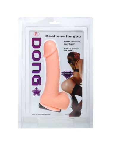 BAILE - VIBRAO E ROTAO DILDO DONG REALISTA 20 CM