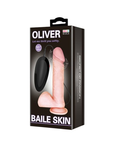 BAILE - VIBRADOR REALÍSTICO OLIVER COM FUNO DE ROTAO