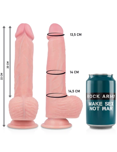 ROCKARMY - LIQUID SILICONE PREMIUM HAWK REALISTA 22 CM -O- 4.6 CM