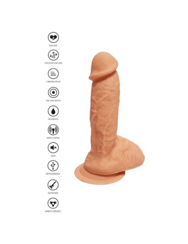 GET REAL - PELE VIBRANTE DE SILICONE DILDO