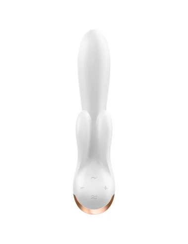 SATISFYER - APLICATIVO VIBRADOR DOUBLE FLEX BRANCO