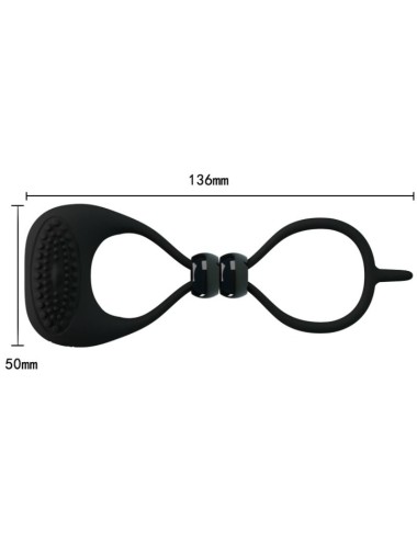 PRETTY LOVE - ANEL DUPLO PARA PÉNIS E TESTÍCULOS