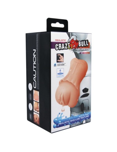 CRAZY BULL - MASTURBADOR DE VAGINA PELE DE GUA COM BALA VIBRANTE 2