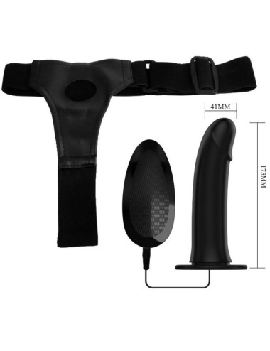 PRETTY LOVE - VITO STRAP ON COM DILDO OCO E VIBRAO 17.3 CM