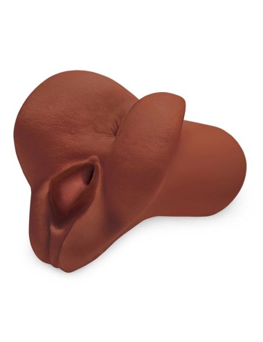 PDX PLUS - ESCOLHA SEU PRAZER MASTURBADOR DUPLO MARROM