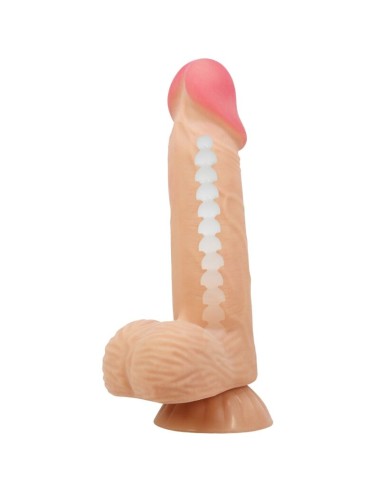 PRETTY LOVE - SÉRIE SLIDING SKIN DILDO REALÍSTICO COM VENTOSA DESLIZANTE PELE 20,6 CM