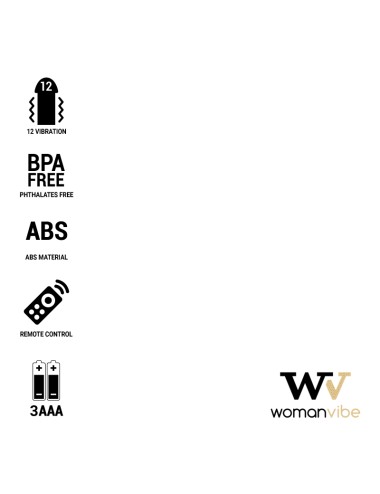 WOMANVIBE - ALSAN EGG CONTROLE REMOTO PRETO SILICONE ROXO
