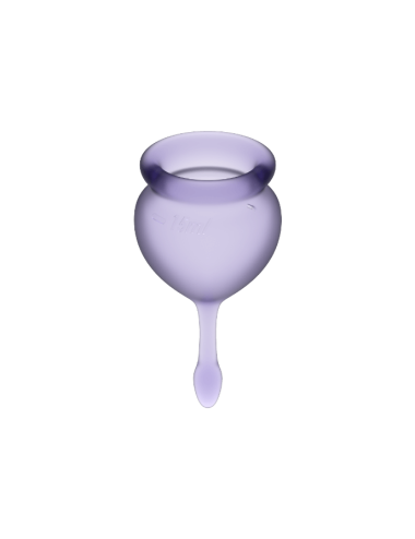 SATISFYER - FEEL GOOD COPO MENSTRUAL ROXO 15 + 20 ML