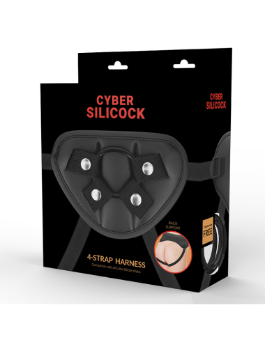 CYBER SILICOCK - ARNÊS DE CINTA COM 3 ANÉIS GRTIS