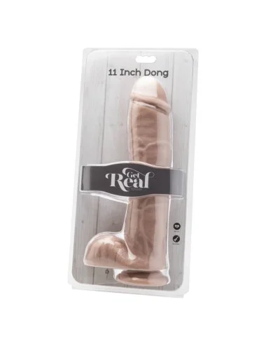 GET REAL - DILDO 28 CM COM BOLAS PELE