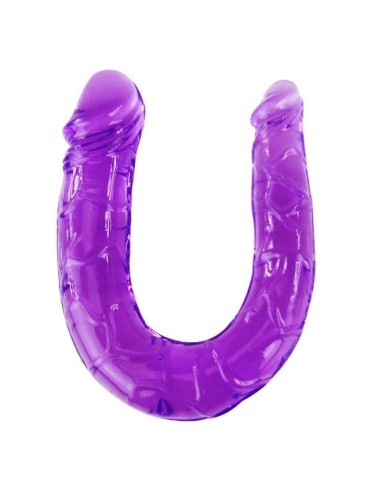 BAILE - DILDO DUPLO EM GELÉIA FLEXÍVEL LILS