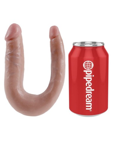 KING COCK - DILDO DE DUPLA PENETRAO 12.7 CM NATURAL